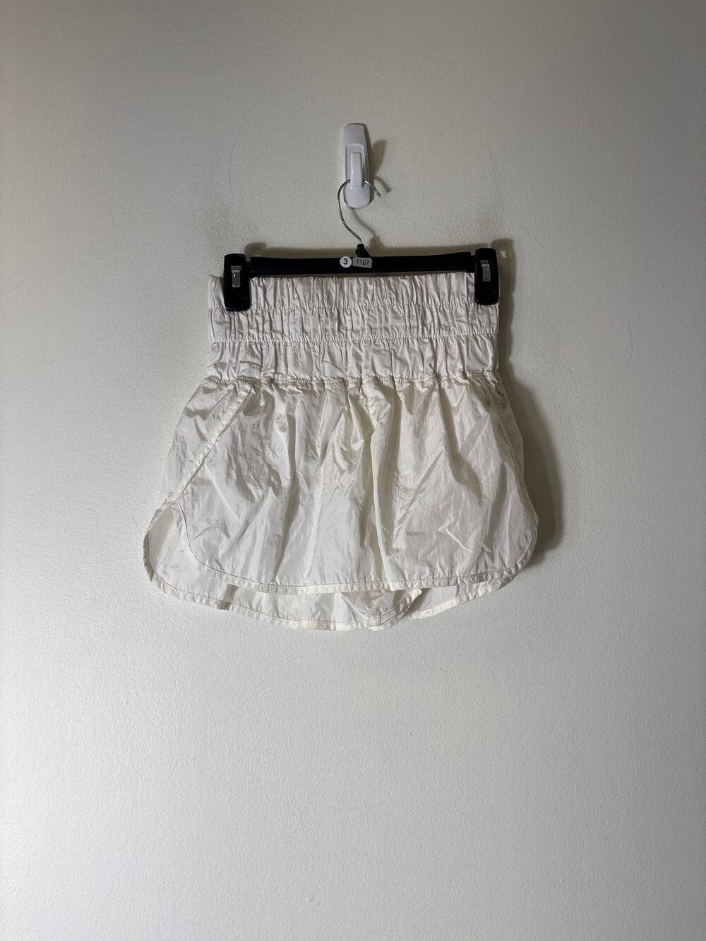 Free People White High Waist Shorts Sz S